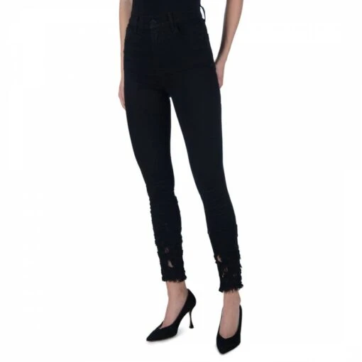 J BRAND Black Leenah High Rise Skinny Jeans