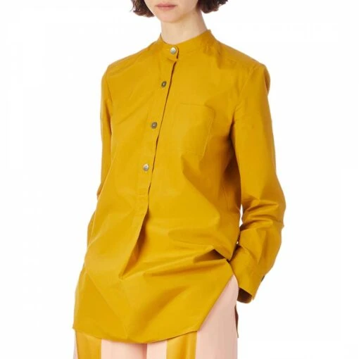 Marni Yellow Button Through Cotton Shirt
