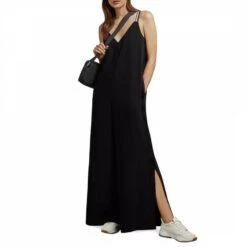 Ted Baker Black Jyline Wide Leg Jumpsuit