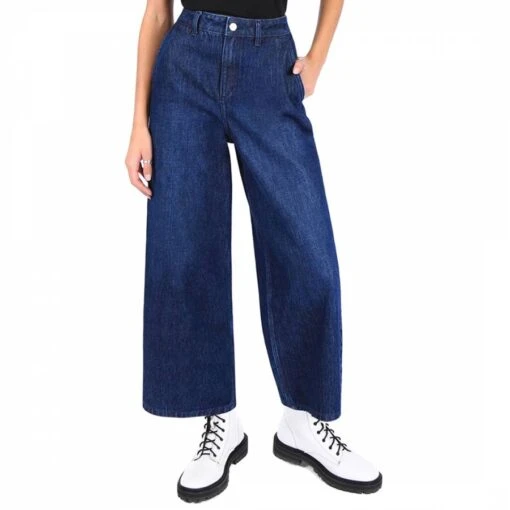 Dark Indigo Abigail Barrel Leg Jeans
