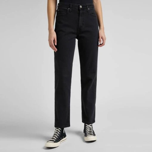 Black Carol Straight Stretch Jean