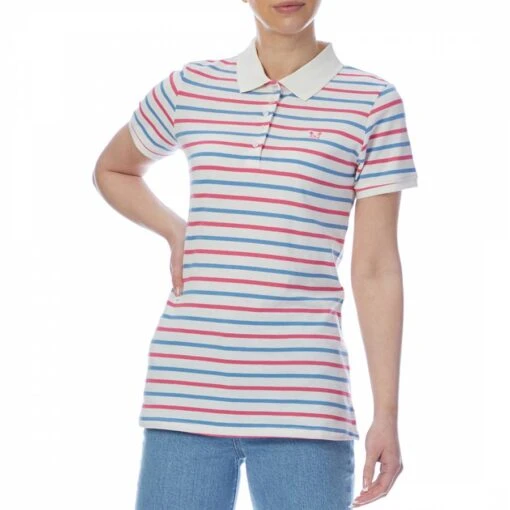 Striped Cotton Polo Shirt
