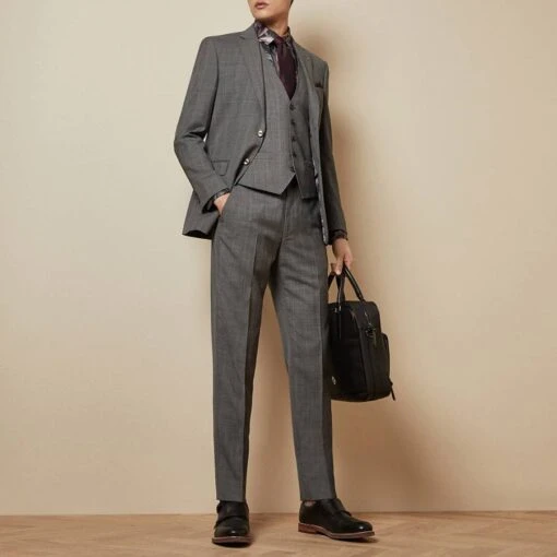 Ted Baker Grey Check West Trouser