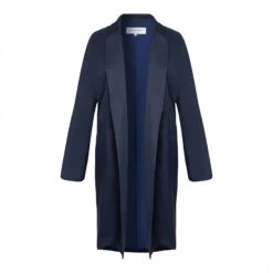 GERARD DAREL Navy Linen Blend Jacket