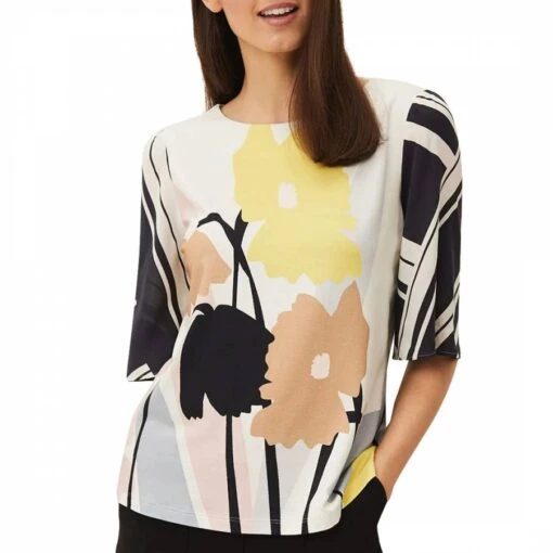 White Floral Silvie Top