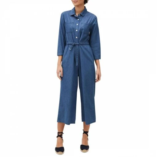Blue Jarah Denim Jumpsuit