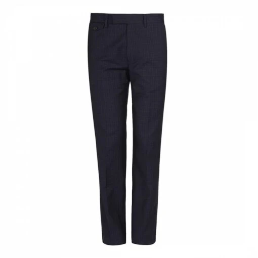 Ted Baker Navy Markle Check Trousers