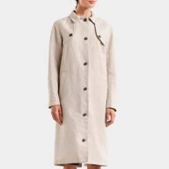 DIDRIKSONS Beige Lightweight Longline Jacket