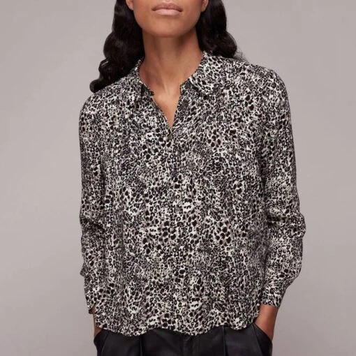 Whistles Multi Animal Print Shirt