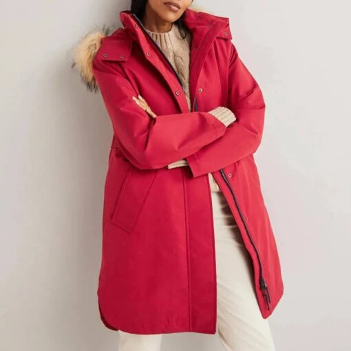 Boden Red Waterproof 3 In1 Parka