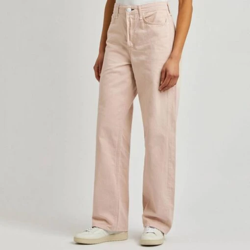 Rag & Bone Pink Logan Wide Fit Jeans