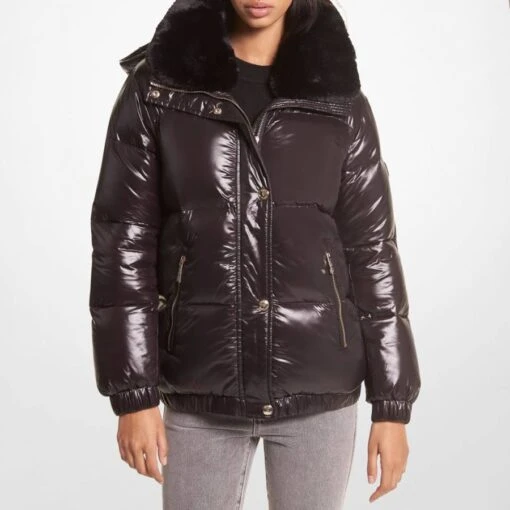 Michael Kors Black Short Puffer Jacket