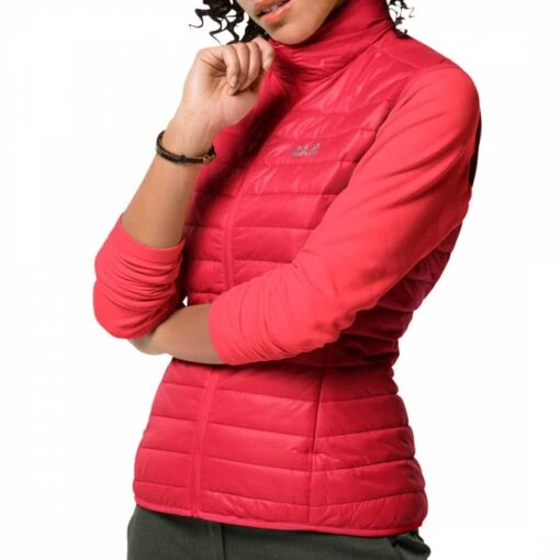 Jack Wolfskin Red JWP Quilted Gilet