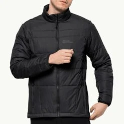 Jack Wolfskin Black Bergland Insulated Jacket