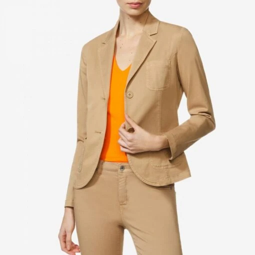 United Colors Of Benetton Beige Single Breasted Blazer