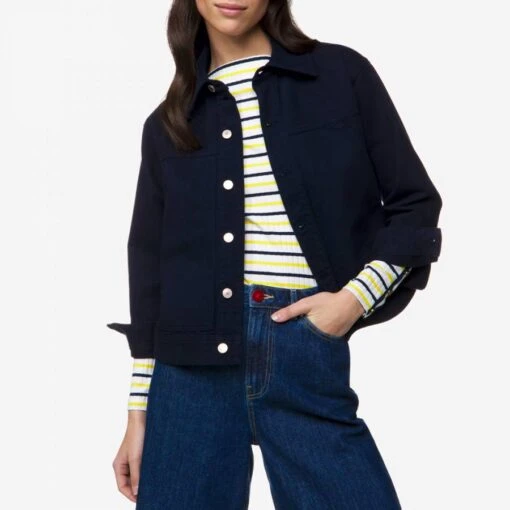 United Colors Of Benetton Blue Cotton Denim Jacket