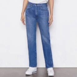 Mid Blue Ilona High Straight Jean