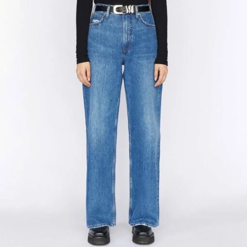 Mid Blue Le High N Tight Wide Jean