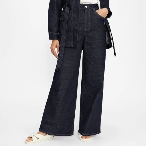 Ted Baker Dark Wash Auustyn Wide Stretch Jean