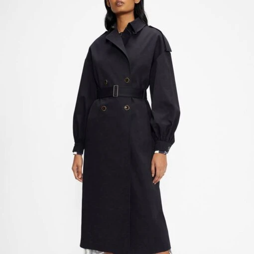 Ted Baker Navy Safelin Trench Coat
