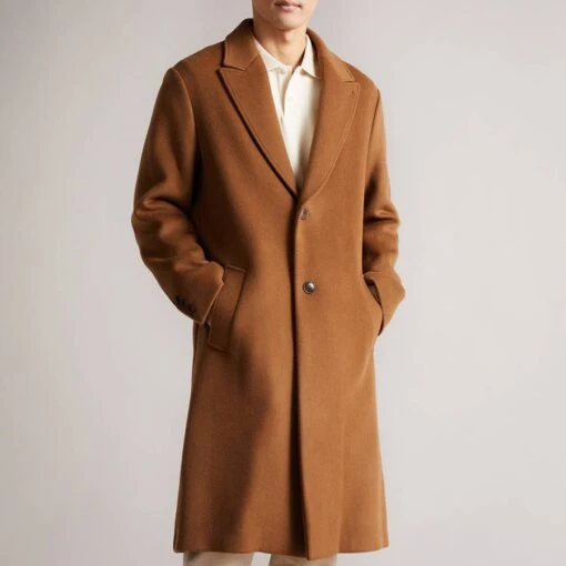 Ted Baker Light Brown Blubird-Peak Coat