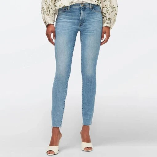 7 For All Mankind Light Blue Skinny Stretch Jeans
